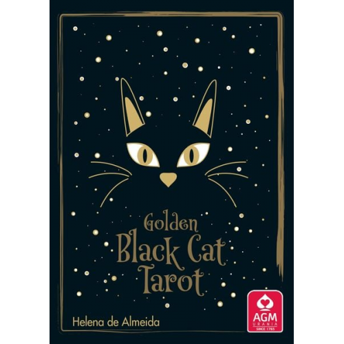 Helena de Almeida - Golden Black Cat Tarot - High quality slip lid box with gold foil