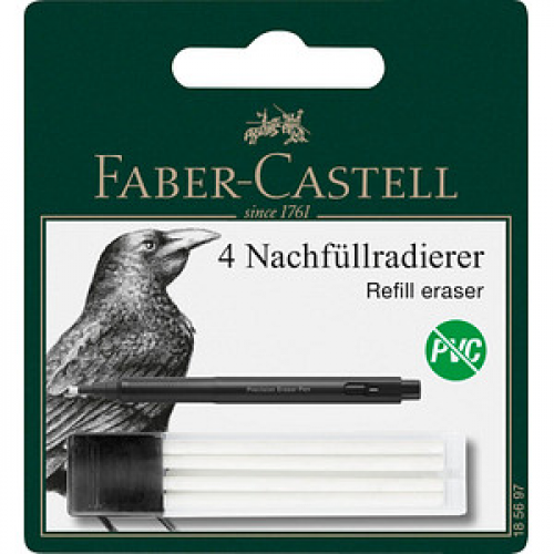 FABER-CASTELL Radiergummis Precision Eraser Pen Ersatz weiß