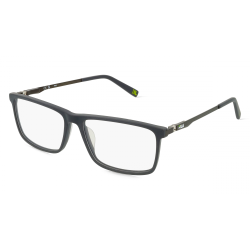 Fila FIAVFI296 Herren-Brille inkl. Gläser Vollrand Eckig Material Mix-Gestell 57mm/15mm/145mm, grau