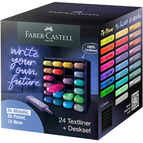 FABER-CASTELL TL 46  Textmarker farbsortiert, 24 St.