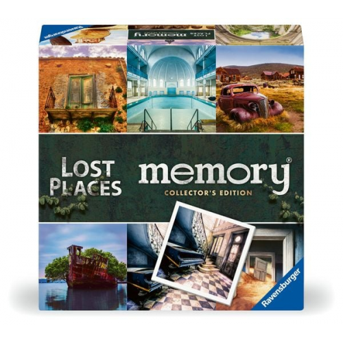 Ravensburger 23499 Collector's memory® Lost Places - Das weltbekannte Gedächtnisspiel, das 2 bis 8 Spieler ab 6 Jahren an einige der schönsten Lost Pl