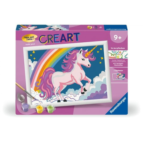 Ravensburger CreArt - Malen nach Zahlen 23996 - Pinkes Einhorn - ab 9 Jahren