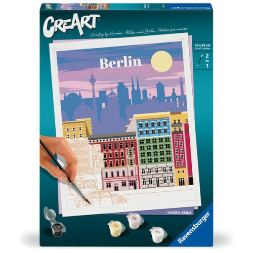 Ravensburger CreArt - Malen nach Zahlen 25521 - Farbenfrohes Berlin - ab 12 Jahren