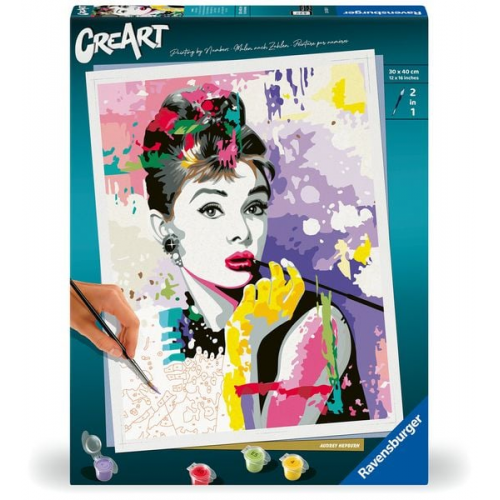 Ravensburger CreArt - Malen nach Zahlen 25526 - ART Collection: Audrey Hepburn - ab 14 Jahren