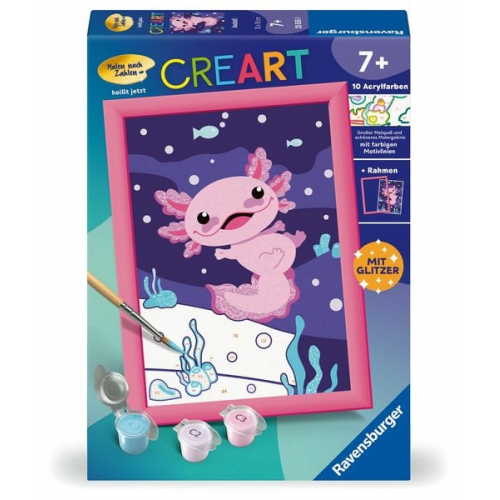 Ravensburger CreArt - Malen nach Zahlen 25555 - Axolotl - ab 7 Jahren