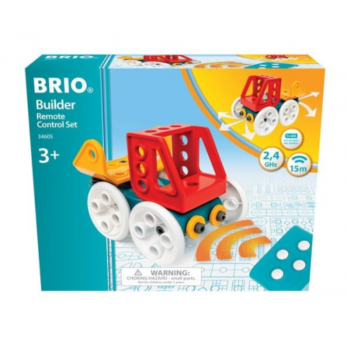 BRIO Builder - 34605 Builder Auto mit Fernsteuerung | Lern- und Konstruktionsspielzeug für Kinder ab 3 Jahren