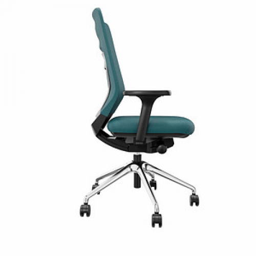 fm Bürostuhl Asiento, 4260761570433 Stoff blau, Gestell blau