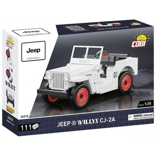 COBI Jeep 24518 - Jeep Willys CJ-2A, Bausatz 1:35, 111 Klemmbausteine