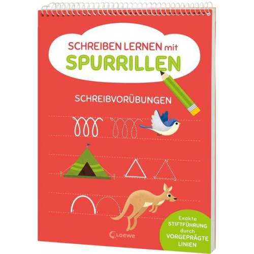 Schreiben lernen mit Spurrillen - Schreibvorübungen