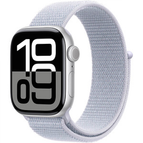 Apple Watch Series 10 42 mm Aluminium (GPS+Cellular) Sport Loop  blaue Wolke, silber