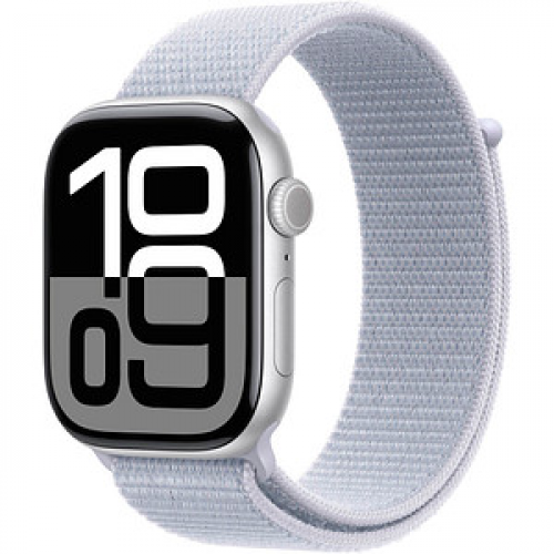 Apple Watch Series 10 46 mm Aluminium (GPS+Cellular) Sport Loop  blaue Wolke, silber