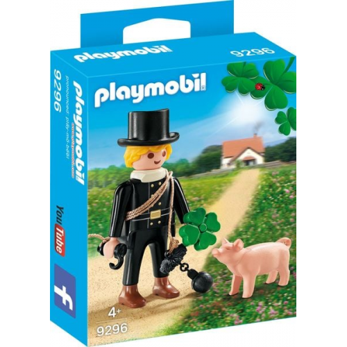 PLAYMOBIL 9296 - City Life - Schornsteinfeger mit Glücksschweinchen und Kleeblatt.