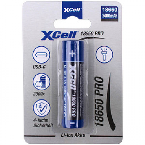 XCell® Akku 18650 3400 mAh