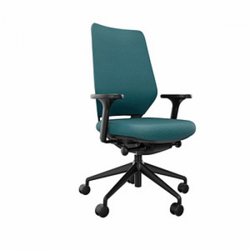 fm Bürostuhl Asiento, 4260761570945 Stoff blau, Gestell schwarz