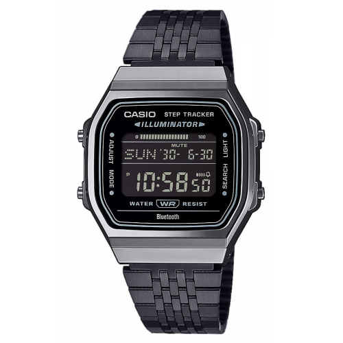 Casio ABL-100WEGG-1BEF Vintage Iconic Digitaluhr Bluetooth Schwarz