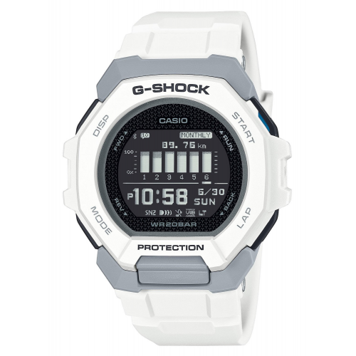 Casio GBD-300-7ER G-Shock G-Squad Digitaluhr Bluetooth Weiß/Grau