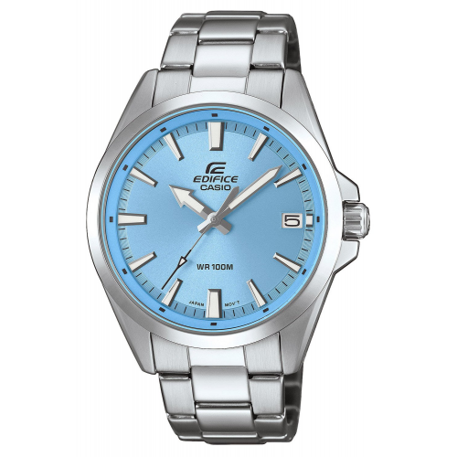 Casio EFV-100D-2BVUEF Edifice Herrenuhr Stahl/Hellblau