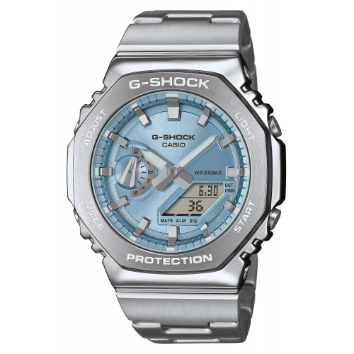 Casio GM-2110D-2AER G-Shock G-Steel Herrenuhr Hellblau