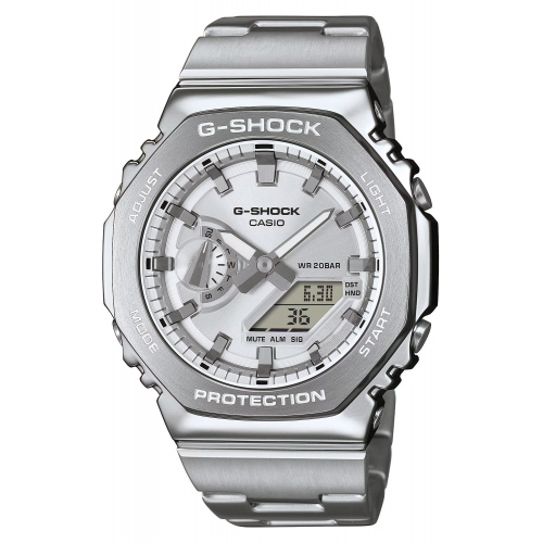 Casio GM-2110D-7AER G-Shock G-Steel Herrenuhr Silberfarben