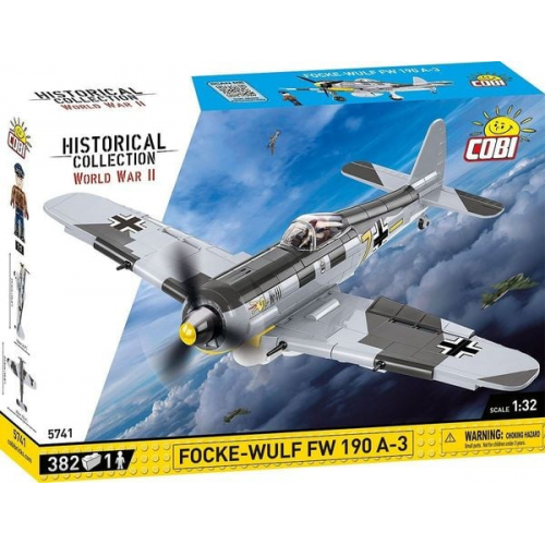 COBI Historical Collection 5741 - Focke Wulf 190 A-3, 382 Klemmbausteine, 1:32