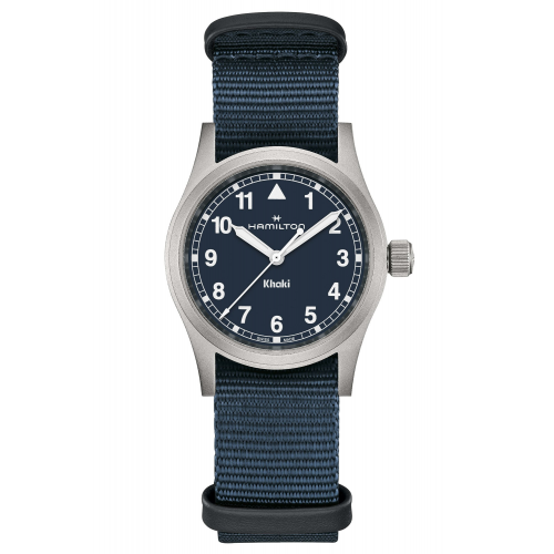 Hamilton H69301940 Unisex-Uhr Khaki Field Quarz Dunkelblau 33 mm