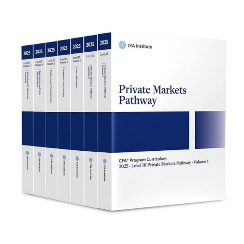 CFA Institute - 2025 Cfa Program Curriculum Level III Private Markets Pathway Box Set