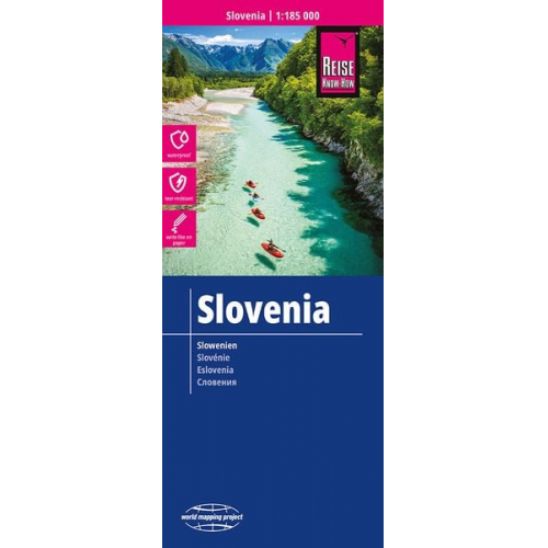 Reise Know-How Verlag Peter Rump - Reise Know-How Landkarte Slowenien / Slovenia (1:185.000)