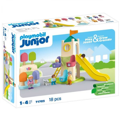 PLAYMOBIL JUNIOR 71703 - Erlebnisturm mit Eisstand