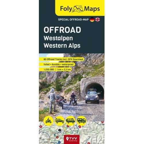 FolyMaps OFFROAD Westalpen 1:250 000