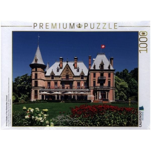 CALVENDO Puzzle Schloss Schadau in Thun (Kanton Bern, Schweiz) | 1000 Teile Lege-Größe 64x48cm Foto-Puzzle für glückliche Stunden