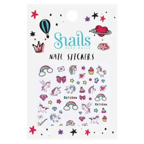 Snails - Nagelsticker Einhorn gross