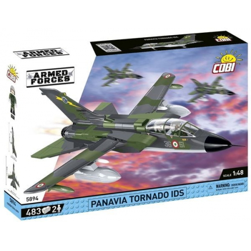 COBI Armed Forces 5894 - Panavia Tornado IDS, World War II, Bausatz 1:48, 483 Klemmbausteine, 2 Figuren