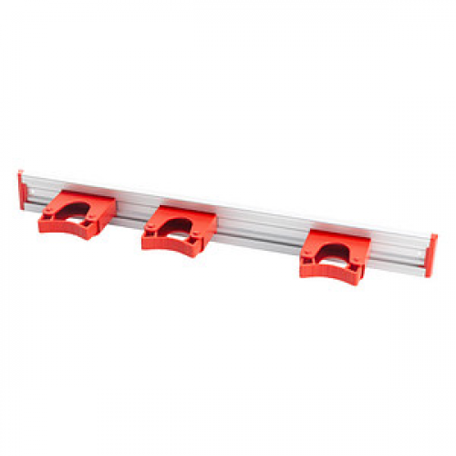 haug® bürsten Besenhalter rot, silber