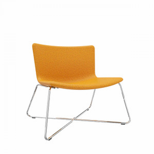 fm Sessel LODUS orange chrom Stoff