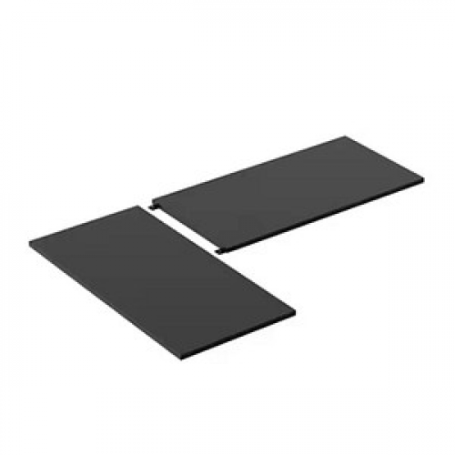 FlexiSpot Tischplatte L-Form schwarz rechteckig 180,0 cm 120,0 cm