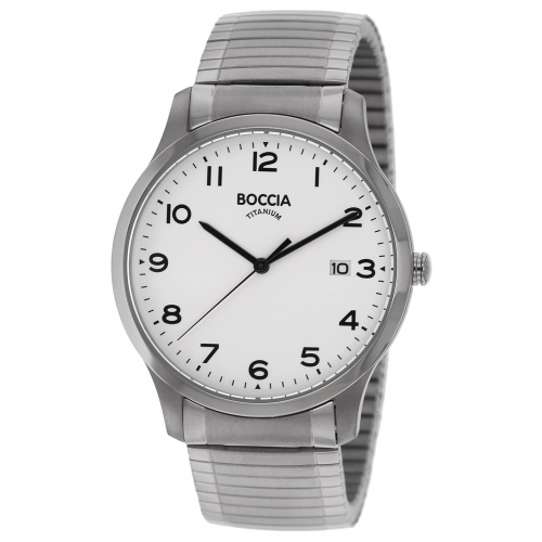 Boccia 3616-01 Titan-Herrenuhr mit Zugband