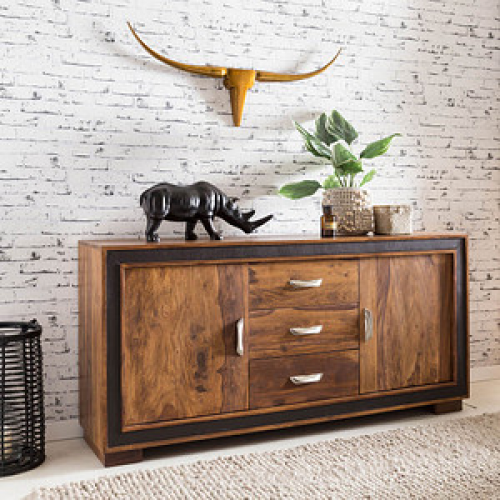 WOHNLING Sideboard, WL5.193 sheesham 160,0 x 44,0 x 80,0 cm