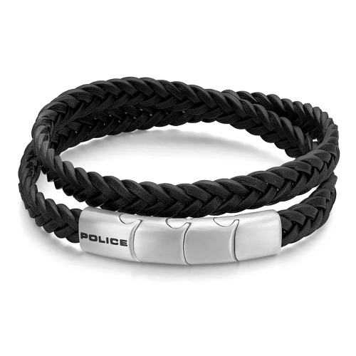 Police PEAGB0037404 Herrenarmband Braid Schwarz