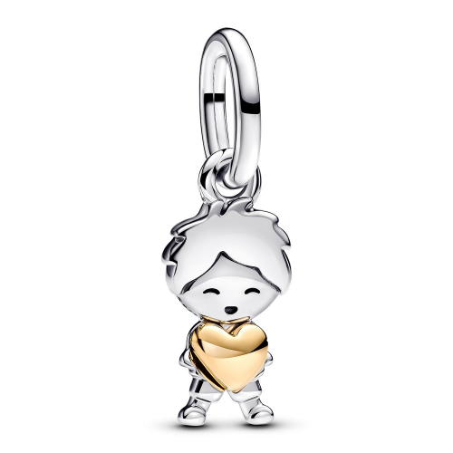 Pandora 763602C00 Charm-Anhänger Glücklicher Junge Zweifarbig