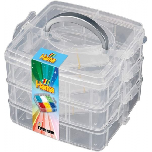 Hama 6700 - Sortierbox für Bügelperlen und Zubehör, klein, 15x15x13cm