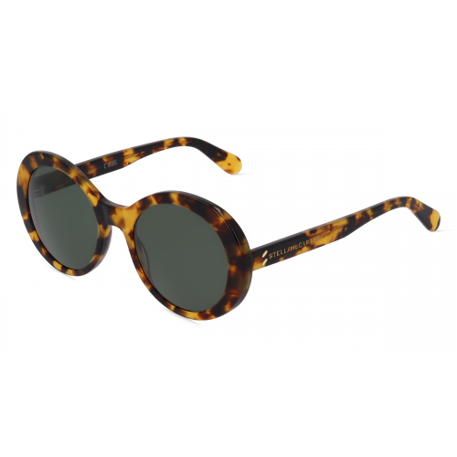 Stella McCartney SC40057I Damen-Sonnenbrille Vollrand Rund Bio-Acetat-Gestell, braun