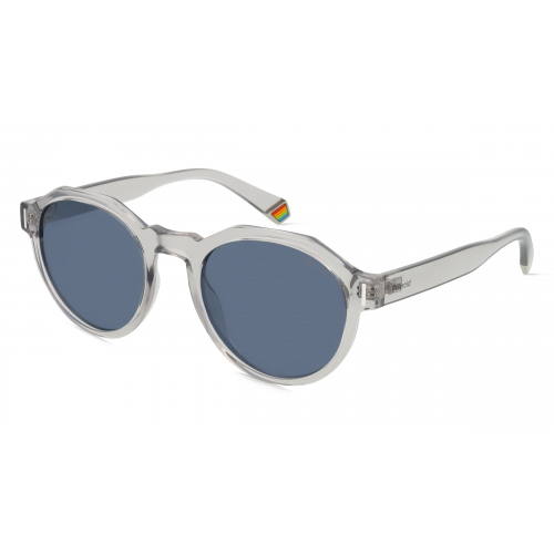 Polaroid PLD 6207/S Unisex-Sonnenbrille Vollrand Achteckig Kunststoff-Gestell, grau