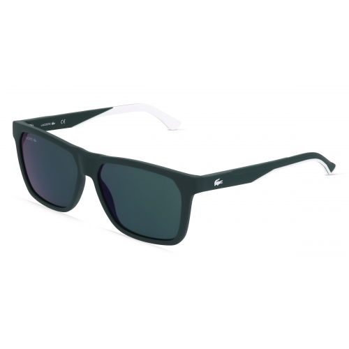 Lacoste L972S Herren-Sonnenbrille Vollrand Eckig Bio-Kunststoff-Gestell, grün