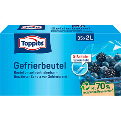 35 Toppits Gefrierbeutel 2,0 l