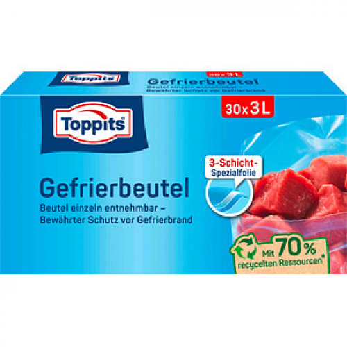 30 Toppits Gefrierbeutel 3,0 l