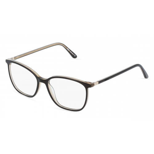 Mexx 2530 Damen-Brille inkl. Gläser Vollrand Eckig Kunststoff-Gestell 53mm/15mm/140mm, schwarz