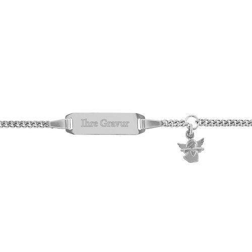 trendor 35783 Gravur-Armband für Baby und Kleinkind 925 Silber Länge 14/12 cm