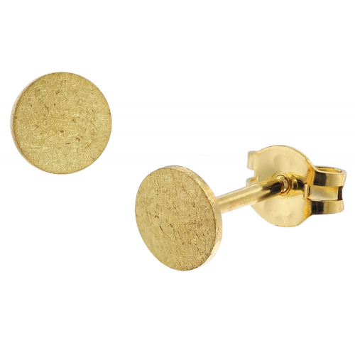 trendor 51029 Damen-Ohrringe 333 / 8K Gold Ohrstecker ⌀ 5 mm