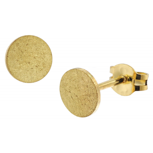 trendor 51030 Damen-Ohrringe 333 / 8K Gold Ohrstecker ⌀ 6 mm