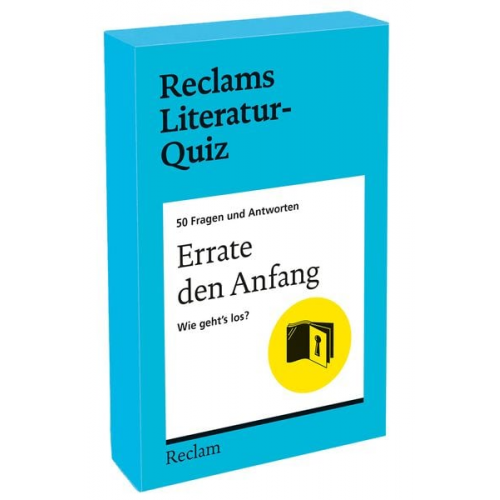 Errate den Anfang. Wie geht's los? 50 Fragen und Antworten für Büchermenschen